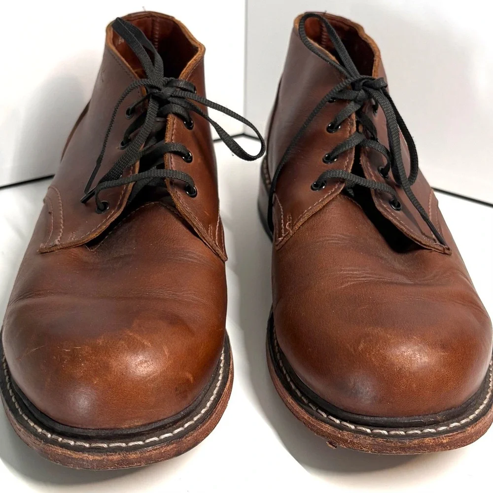 P.W.‎ Minor Men's Brown Leather Ankle Boot in Size 8